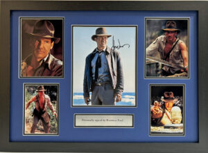 Harrison Ford Singed Indiana Jones Framed Presentation