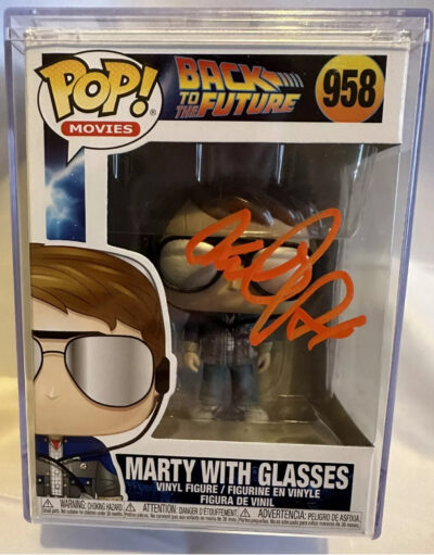 Michael J Fox Personally Signed Marty Mcfly Back to the Future Funko Pop