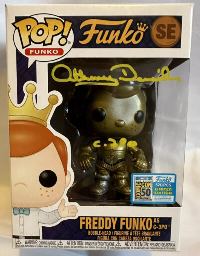 Anthony Daniels Signed Freddy Funko C-3PO Star Wars Funko Pop