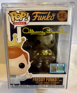 Anthony Daniels Signed Freddy Funko C-3PO Star Wars Funko Pop