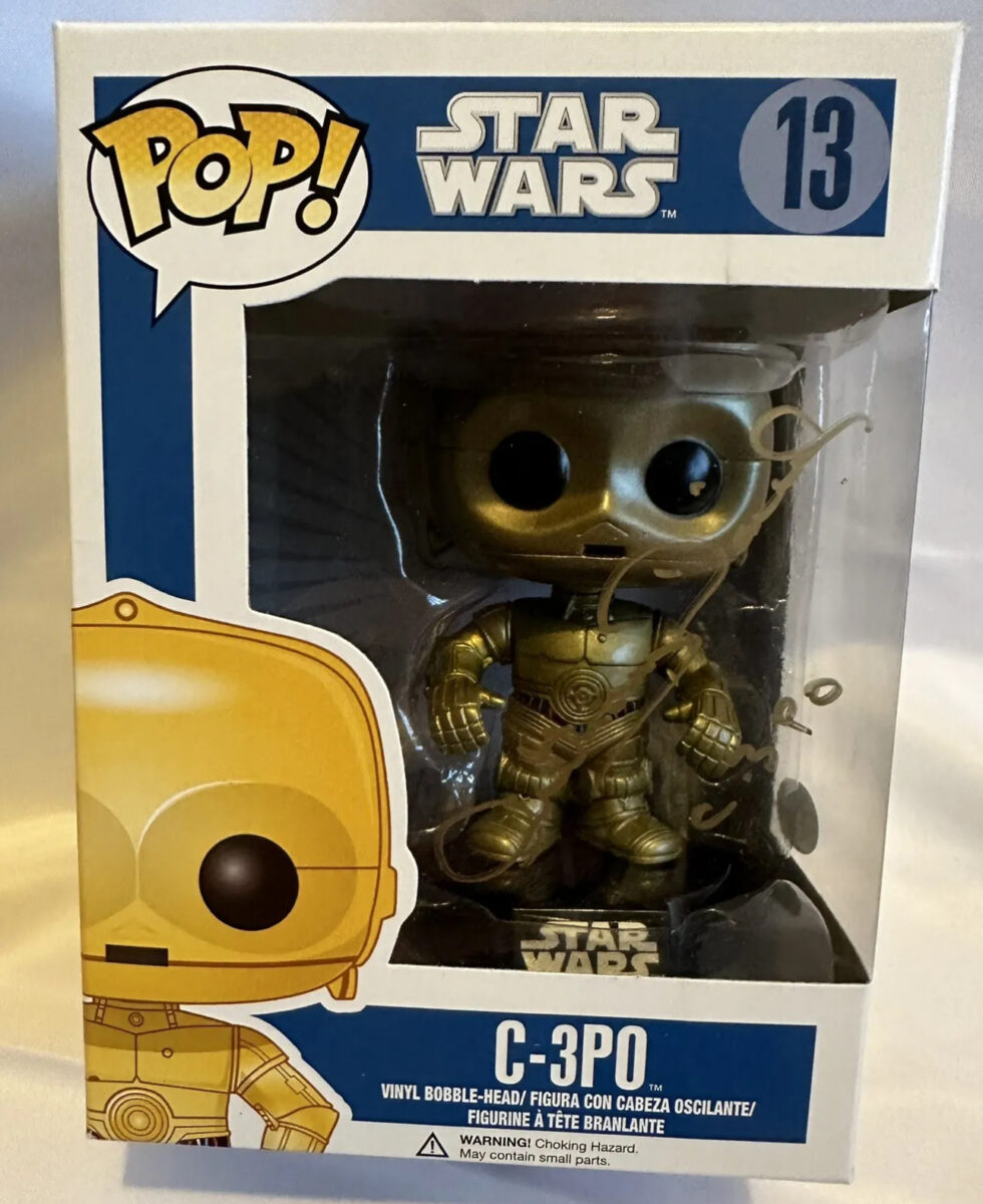 Anthony Daniels Signed C-3PO Star Wars Funko Pop