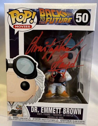 Christopher Lloyd Personally Signed Back to the Future Funko Pop