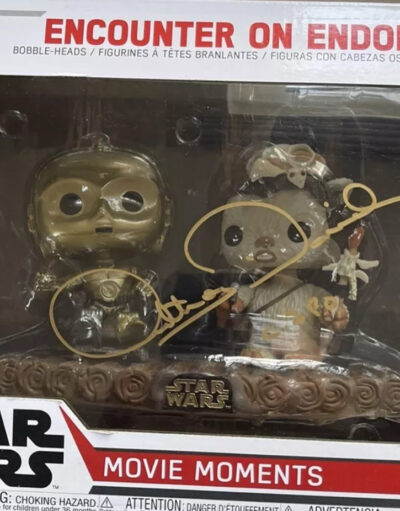 Anthony Daniels Signed C-3PO Star Wars Funko Pop Encounter On Endor