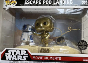 Anthony Daniels Signed C-3PO Star Wars Funko Pop Escape Pod Landing
