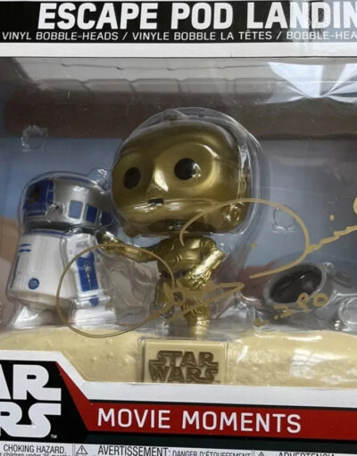 Anthony Daniels Signed C-3PO Star Wars Funko Pop Escape Pod Landing