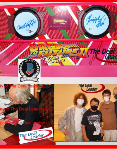 Michael J Fox & Christopher Lloyd Personally Signed Hover Board Back to the Future