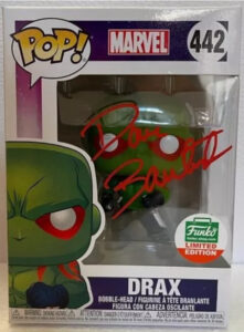Dave Bautista Signed Drax Marvel Guardians of the Galaxy Funko Pop