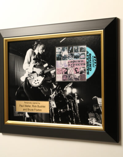 Paul Weller, Bruce Foxton & Rick Buckler Personally Signed The Jam Sound Affects Vinyl in Framed Presentation