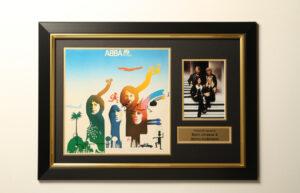 Abba Vinyl Cover Personally Signed by Bjorn Ulvaeus & Benny Anderson in Framed Presentation