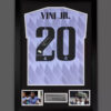 Vinicius Junior Personally Signed Real Madrid Shirt Framed