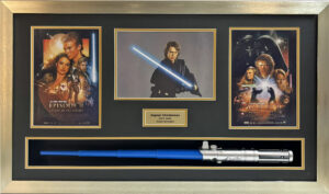 Hayden Christensen Personally Signed Lightsaber in Framed Presentation