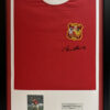 Sir Bobby Charlton Personally Singed Manchester United Shirt Framed