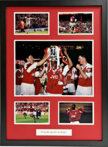 Ian Wright Personally Signed Arsenal Photo in Framed Presentation