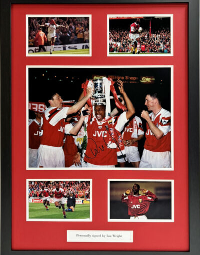 Ian Wright Personally Signed Arsenal Photo in Framed Presentation