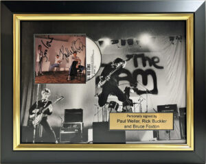 Paul Weller, Bruce Foxton & Rick Buckler Personally Signed The Jam All Mod Cons in Framed Presentation