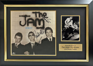 Paul Weller, Bruce Foxton & Rick Buckler Personally Signed The Jam In the City Vinyl in Framed Presentation
