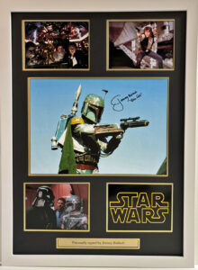 Jeremy Bulloch Bobba Fett Signed Star Wars Framed Presentation