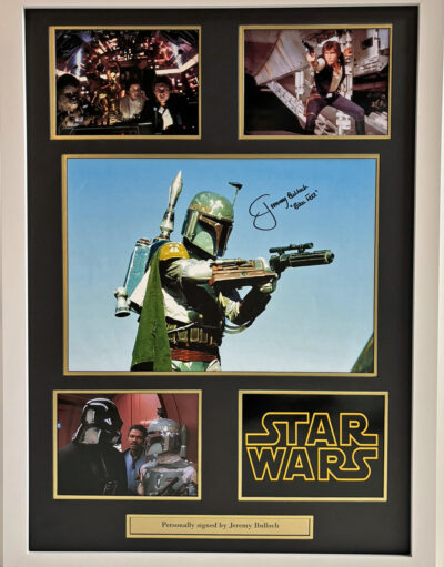 Jeremy Bulloch Bobba Fett Signed Star Wars Framed Presentation