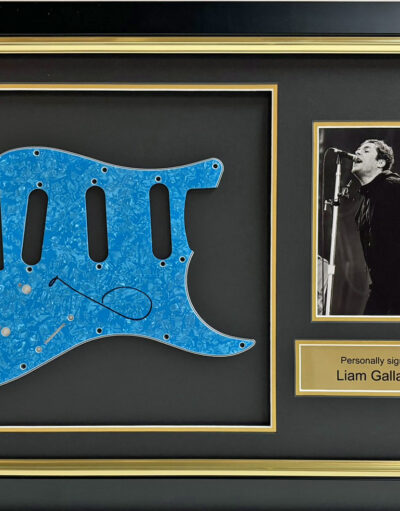 Noel Gallagher Signed Guitar Scratch Plate Oasis Framed