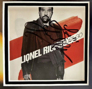 Lionel Richie Personally Singed CD Album in Framed Presentation