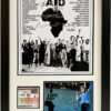 Live Aid Poster signed by 8 original Performer Framed Very Rare