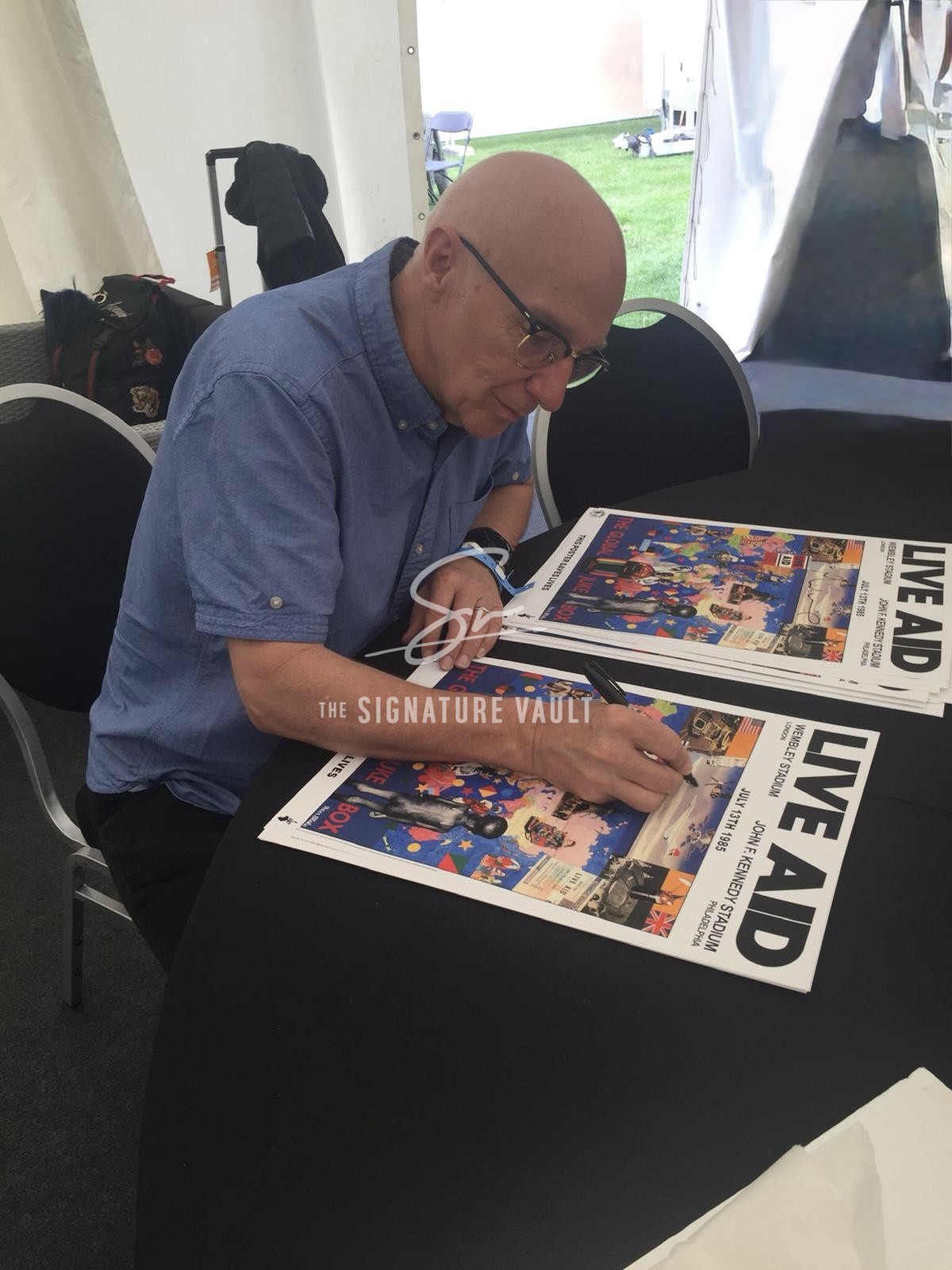 Live Aid Poster Signed