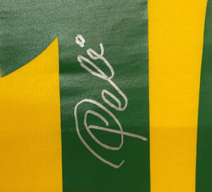 Pele & Diego Maradona Personally Signed Shirts in Dual Frame