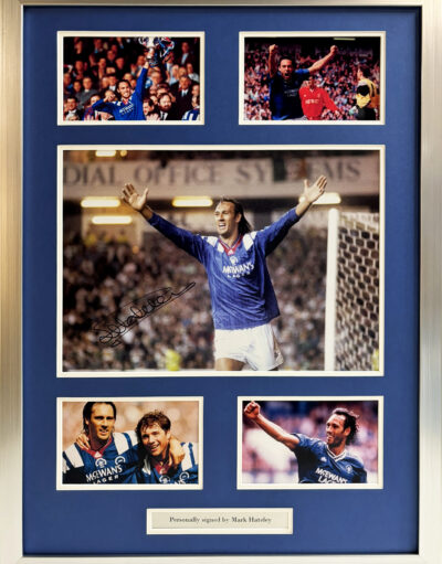 Mark Hatley Signed Glasgow Rangers Framed Presentation