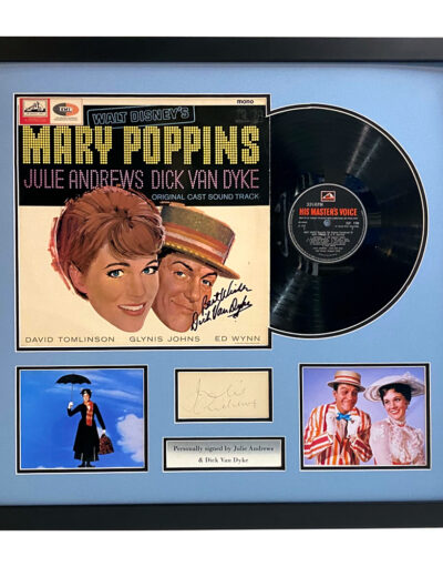 Julie Andrews & Dick Van Dyke Personally Signed Mary Poppins Framed Presentation