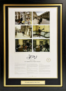 John Cleese Signed Monty Python's Ministry of Silly Walks Presentation Framed