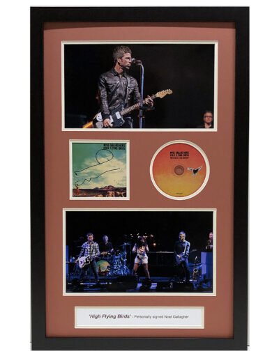 Noel Gallagher Personally Signed High Flying Birds CD in Framed Presentation