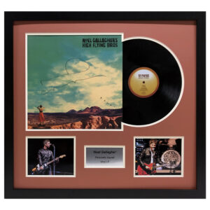 Noel Gallagher Signed Vinyl Album High Flying Birds Framed