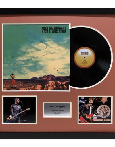 Noel Gallagher Signed Vinyl Album High Flying Birds Framed
