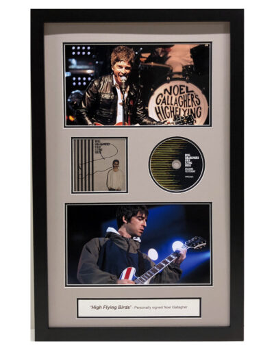 Noel Gallagher Personally Signed High Flying Birds CD in Framed Presentation