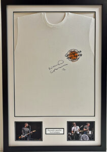 Noel Gallagher Personally Signed High Flying Birds White T Shirt Framed