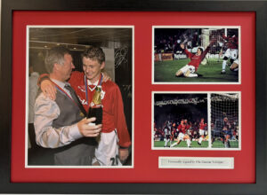 Ole Gunnar Solskjaer Signed Manchester United Framed Presentation
