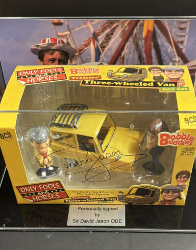 Only Fools and Horses Bobble Van personally signed by David Jason in Case