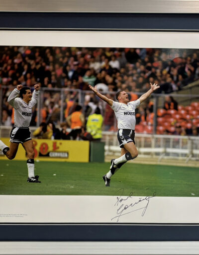 Paul Gascoigne Tottenham Hotspur Signed Photo Framed