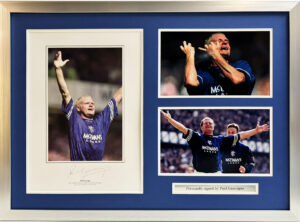 Paul Gascoigne Rangers Signed Photo in Framed Presentation
