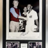 Pele Signed Picture with Bobby Moore Framed