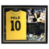 Brazil Shirt signed by Pele in Super Deluxe Frame