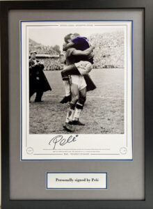 Pele Personally Signed Picture Framed