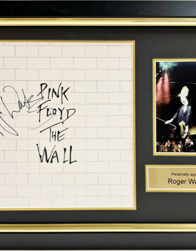 Roger Waters Personally Signed Pink Floyd The Wall Vinyl Album Framed