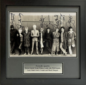 Quadrophenia Poster signed by Phil Daniels, Leslie Ash, Gary Cooper & 4 others in Framed Presentation