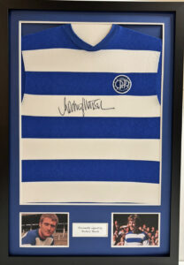 Rodney Marsh Signed Queens Park Rangers Shirt in Classic Frame
