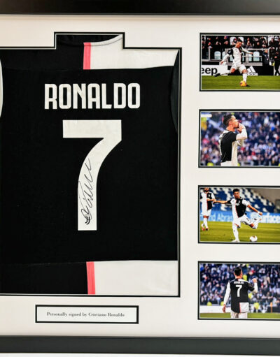 Cristiano Ronaldo Signed Juventus Shirt in Deluxe Frame