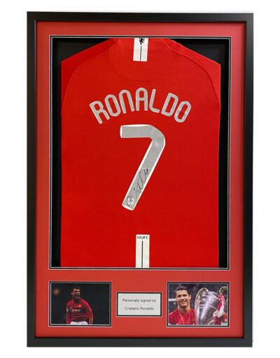 Cristiano Ronaldo Signed Manchester United 2008 Shirt Framed