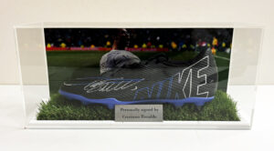 Cristiano Ronaldo Signed Nike Football Boot Real Madrid in Case with Plaque
