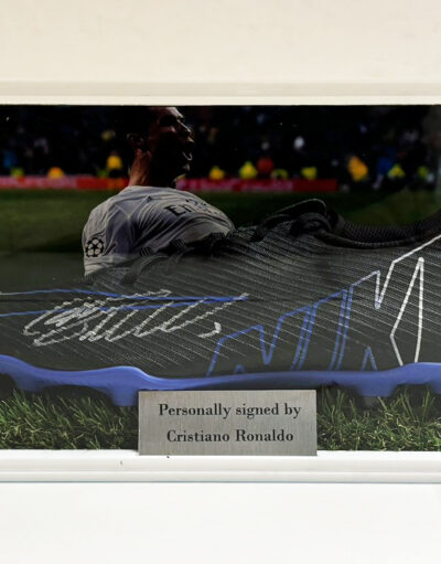 Cristiano Ronaldo Signed Nike Football Boot Real Madrid in Case with Plaque