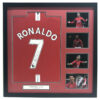 Cristiano Ronaldo Signed Manchester United 2008 Shirt in Deluxe Frame